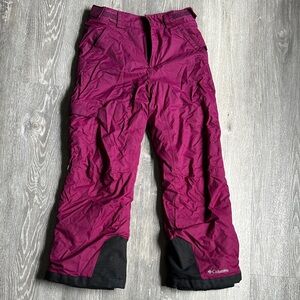 Columbia Kids' Magenta Snow Pants